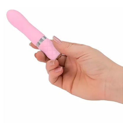 Pillow Talk Flirty Pink įkraunamas kompaktiškas intymus masažuoklis
