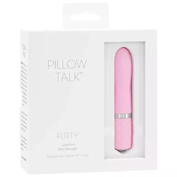 Pillow Talk Flirty Pink įkraunamas kompaktiškas intymus masažuoklis