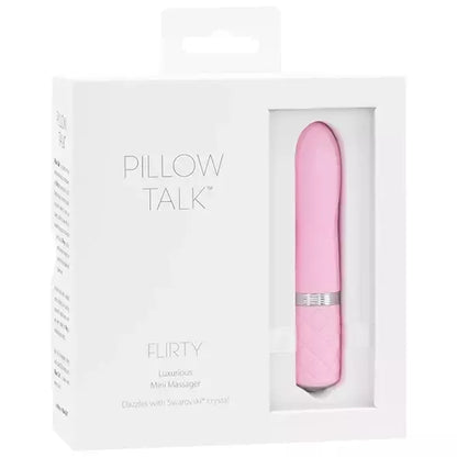 Pillow Talk Flirty Pink įkraunamas kompaktiškas intymus masažuoklis