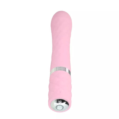Pillow Talk Lively Pink dviejų variklių masažuoklis su besisukančiu korpusu