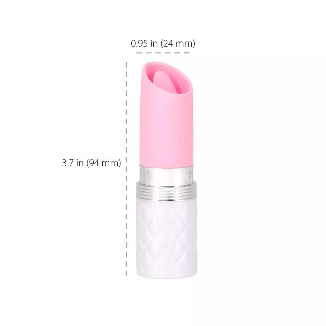 Pillow Talk Lusty Pink – kompaktiškas silikoninis klitorio stimuliatorius su „Swarovski“ detale