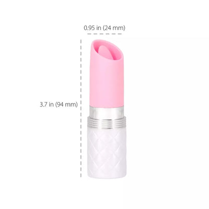 Pillow Talk Lusty Pink – kompaktiškas silikoninis klitorio stimuliatorius su „Swarovski“ detale