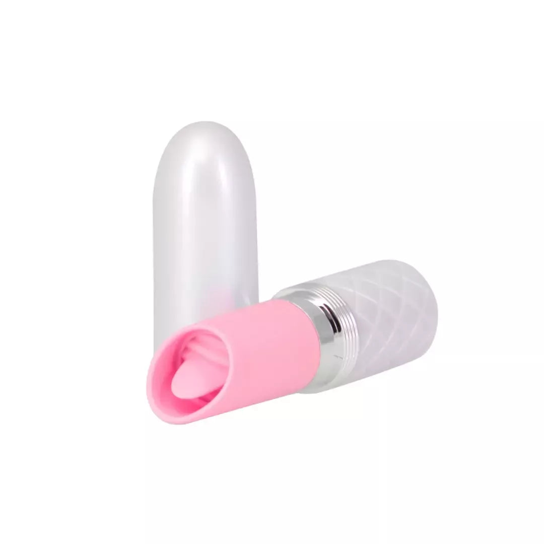 Pillow Talk Lusty Pink – kompaktiškas silikoninis klitorio stimuliatorius su „Swarovski“ detale