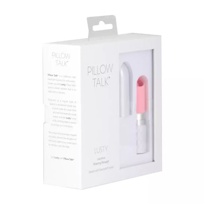 Pillow Talk Lusty Pink – kompaktiškas silikoninis klitorio stimuliatorius su „Swarovski“ detale