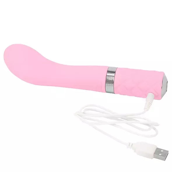 Pillow Talk Sassy Pink įkraunamas intymus masažuoklis, silikoninis, su dideliu galiuku