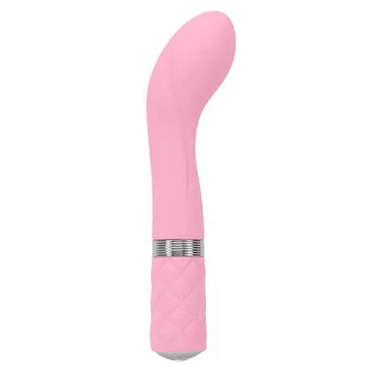 Pillow Talk Sassy Pink įkraunamas intymus masažuoklis, silikoninis, su dideliu galiuku