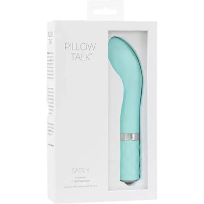 Pillow Talk Sassy Teal – įkraunamas silikoninis intymus prietaisas, didelis antgalis