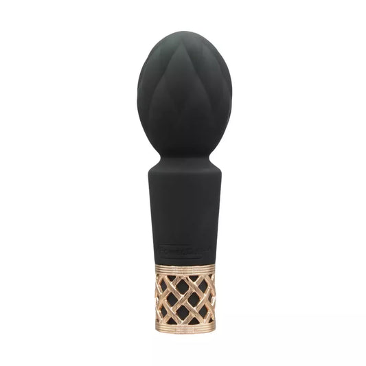 Pillow Talk Secrets Pleasure Wand Black – kompaktiškas lankstus masažuoklis