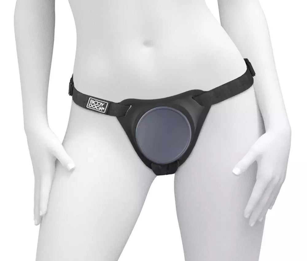 Pipedream Body Dock Elite reguliuojama diržų sistema, silikoninė plokštelė