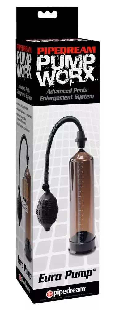 Pipedream Euro Pump vakuuminė intymi sistema, skaidri, 23,5 cm