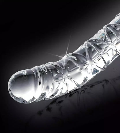 Pipedream Icicles No. 60 rankinio darbo stiklo masažo priemonė, 16,5 cm, skaidri