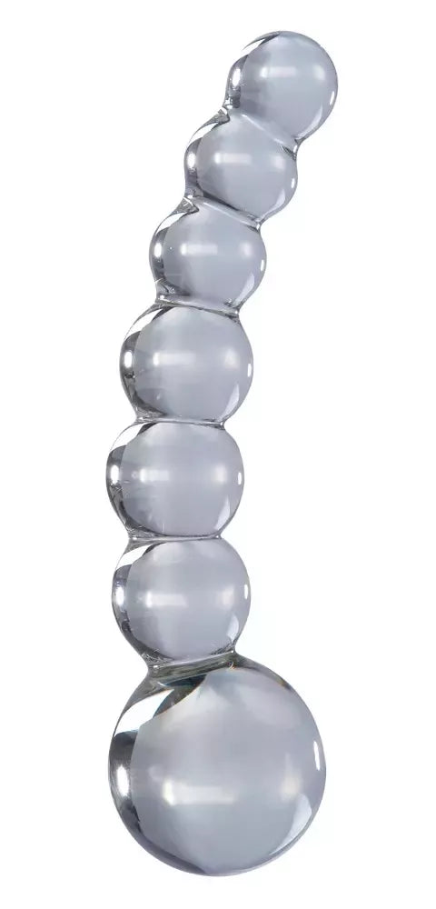 Pipedream Icicles Nr. 66 stiklinis masažuoklis, skaidrus, 12 cm