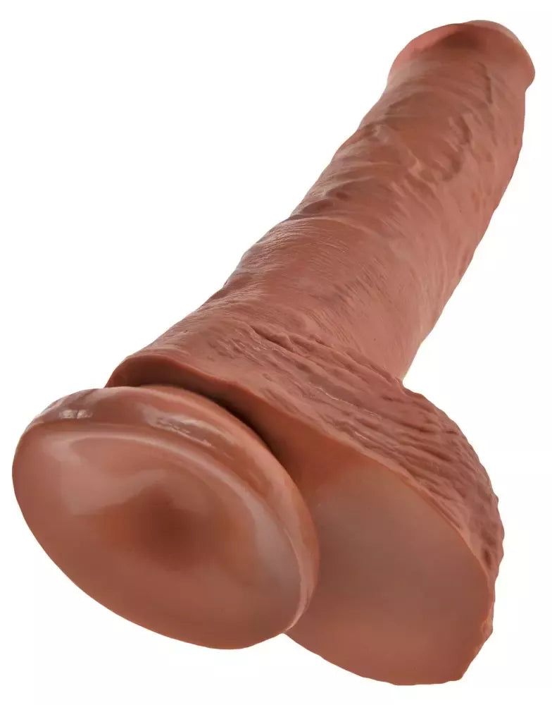 Pipedream King Cock 10 colių Intimate Machine su siurbtuku, įdegio spalvos