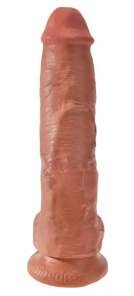 Pipedream King Cock 10 colių Intimate Machine su siurbtuku, įdegio spalvos