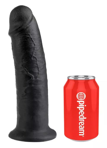 Pipedream King Cock 10" Dark – anatominis modelis su siurbtuku, 25 cm