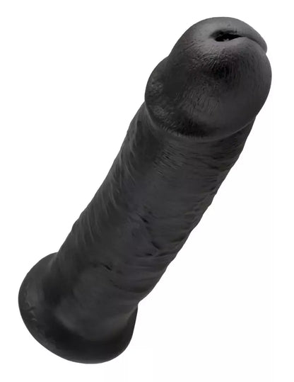 Pipedream King Cock 10" Dark – anatominis modelis su siurbtuku, 25 cm