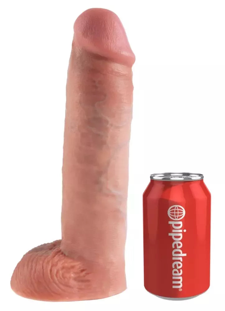 Pipedream King Cock 11" tuščiavidurė intymumo sistema su reguliuojamais diržais