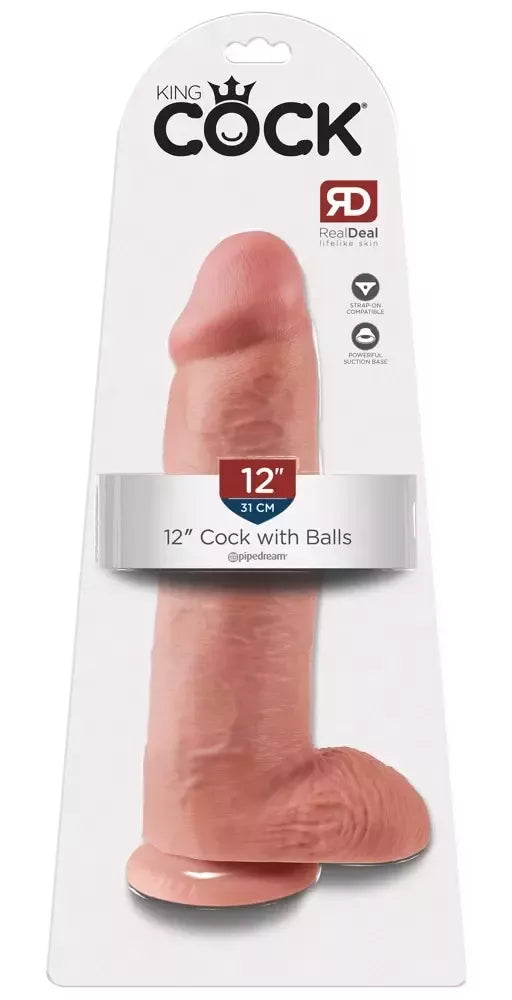 Pipedream King Cock 12 colių modelis su siurbtuku ir diržų suderinamumu