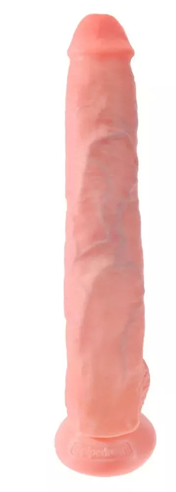 Pipedream King Cock 14" anatominis modelis su siurbiamuoju pagrindu, smėlio spalvos, 35,6 cm