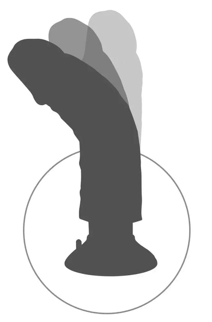 Pipedream King Cock 6" lankstus vibruojantis modelis su siurbtuku, smėlio spalvos
