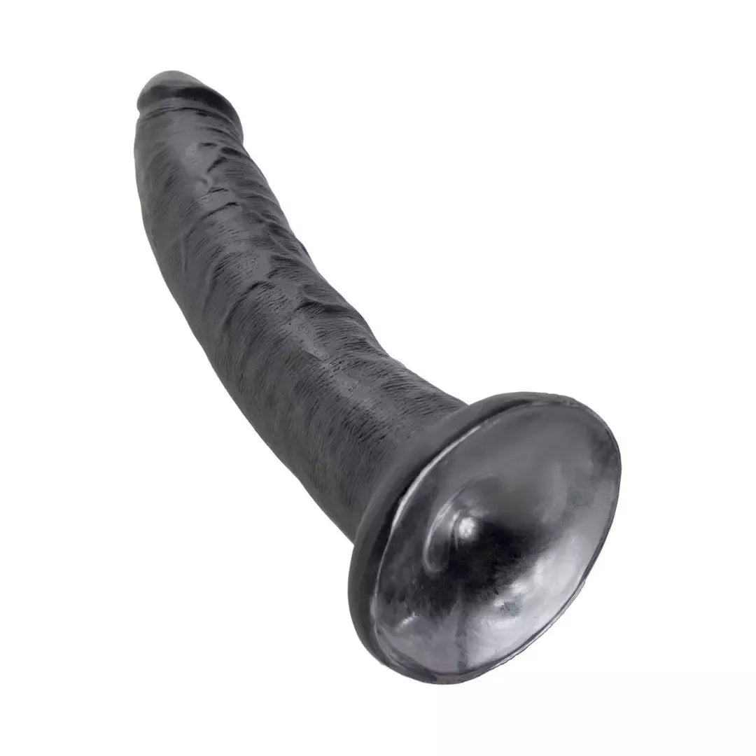 Pipedream King Cock 7 colių juodas – anatominis modelis su siurbtuku