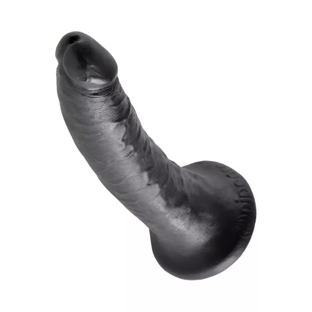 Pipedream King Cock 7 colių juodas – anatominis modelis su siurbtuku