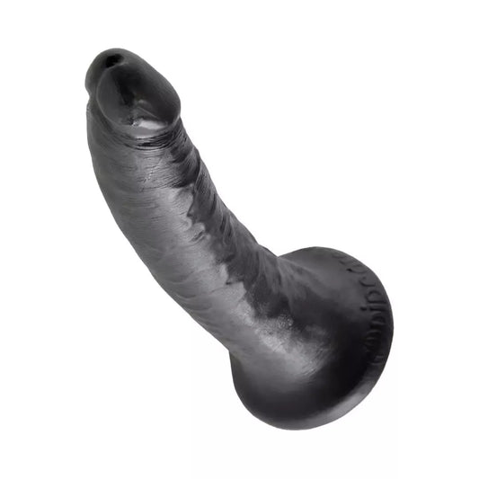 Pipedream King Cock 7 colių juodas – anatominis modelis su siurbtuku