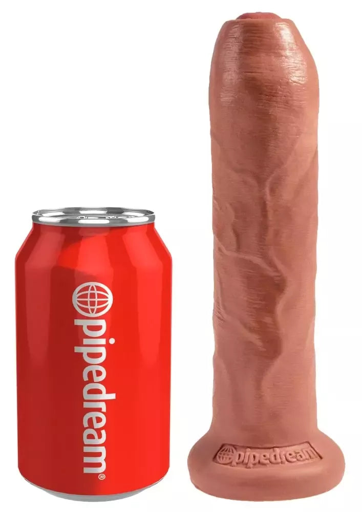 Pipedream King Cock 7" Uncut Tan intymus modelis su siurbtuku, PVC