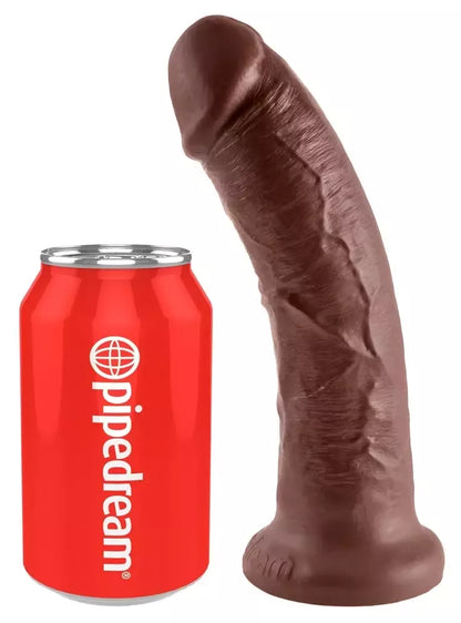 Pipedream King Cock 8" Intimate Model rudas 21,5 cm su siurbtuku