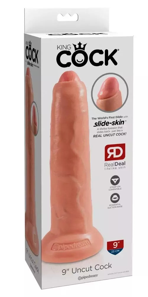 Pipedream King Cock 9" Uncut Model - Anatominis kūno tonas, 22,7 cm