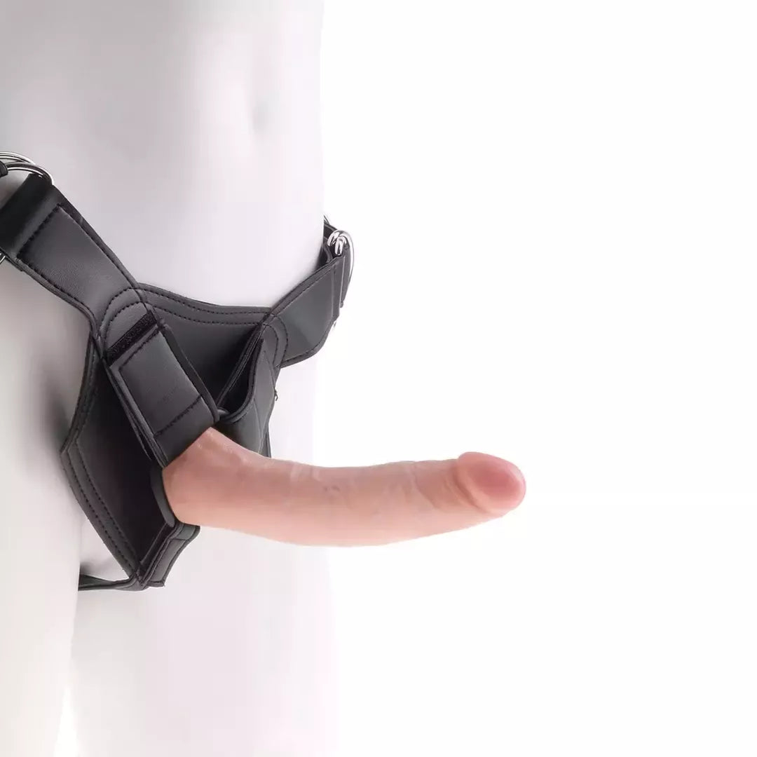 Pipedream King Cock Strap-On Set 7'' anatominio modelio diržai – kūno spalvos