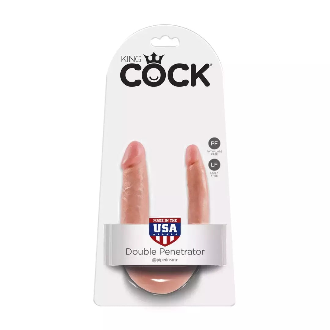 Pipedream King Cock U formos dvipusis lankstus intymus modelis Small Flesh