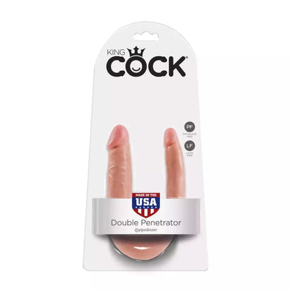 Pipedream King Cock U formos dvipusis lankstus intymus modelis Small Flesh