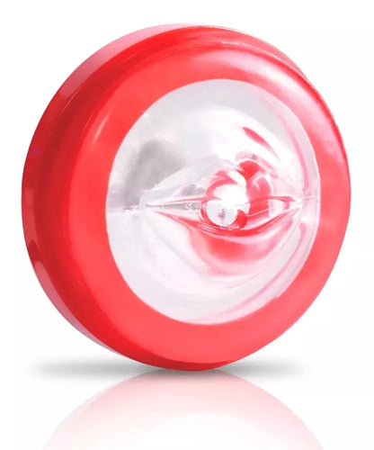 Pipedream Mega-Bator Red/Clear - Automatinis intymus aparatas, 27,9 cm
