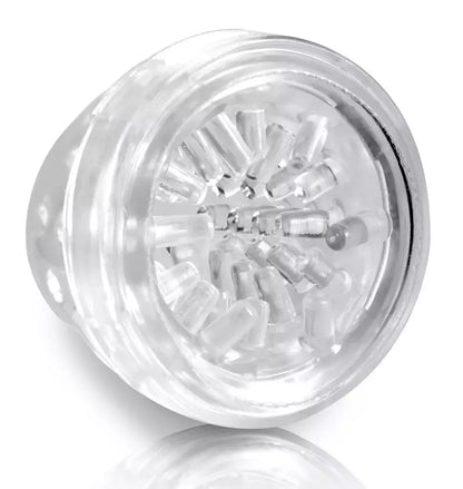 Pipedream Mega-Bator Red/Clear - Automatinis intymus aparatas, 27,9 cm