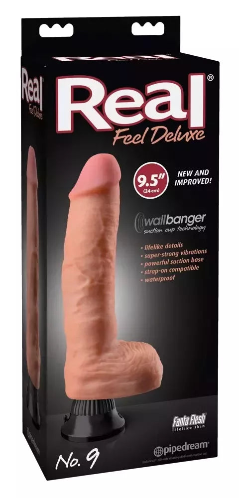 Pipedream Real Feel Deluxe No.9 Light vibruojanti sistema 24 cm TPR