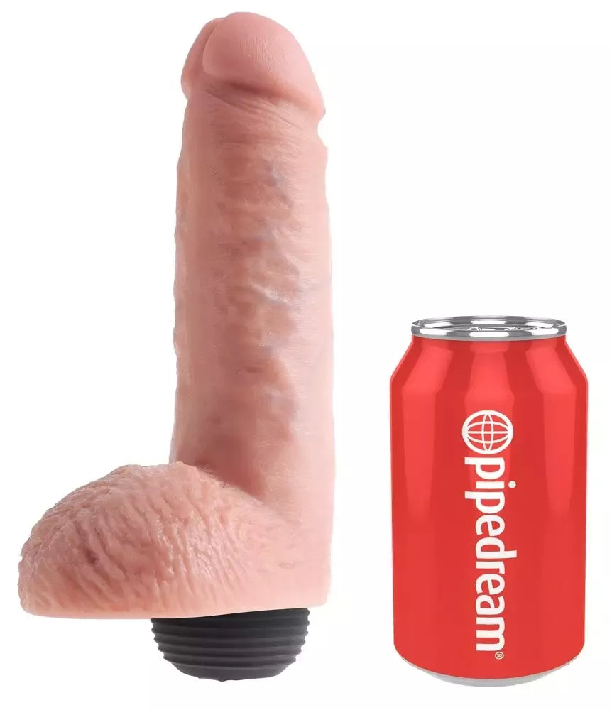 Pipedream Squirting Model 8" su sėklidėmis, pompavimo sistema, PVC/silikonas