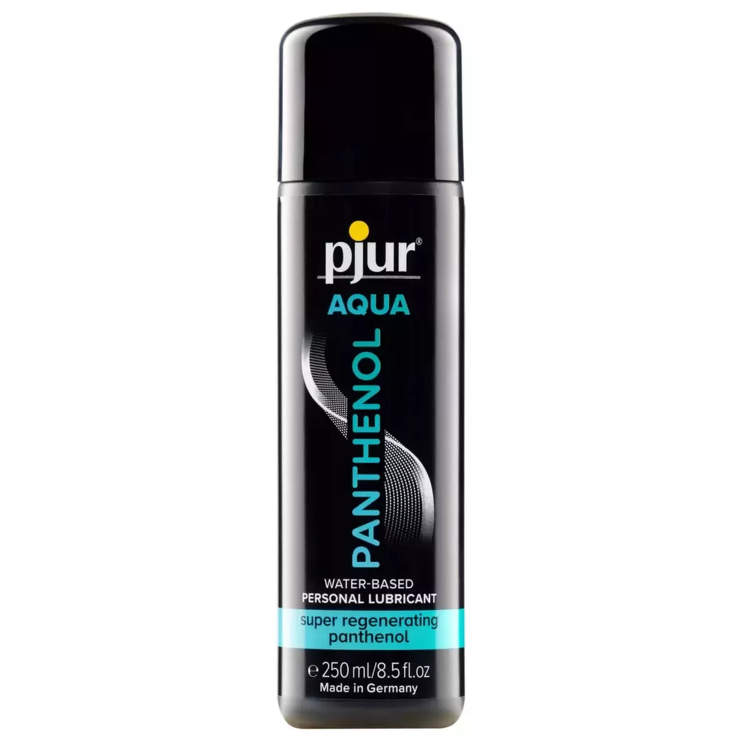 Pjur Aqua Panthenol vandens pagrindo lubrikantas, 250 ml – odos priežiūros formulė