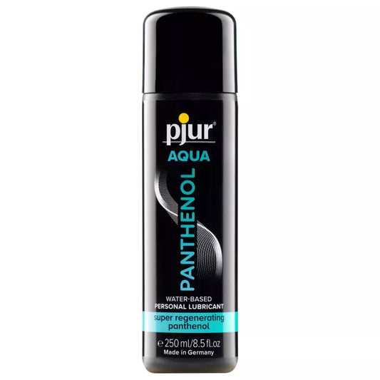 Pjur Aqua Panthenol vandens pagrindo lubrikantas, 250 ml – odos priežiūros formulė