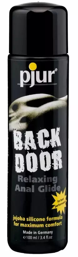 Pjur Back Door Silicone Glide 100ml – švelnus intymus lubrikantas su simondsijų aliejumi