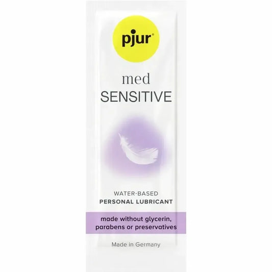Pjur Med Sensitive Glide vandens pagrindo lubrikantas 2 ml – švelni formulė