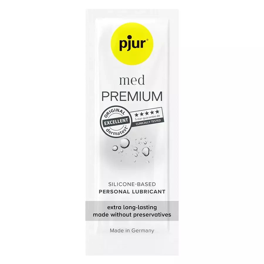 Pjur MED silikoninis lubrikantas, 1,5 ml – ilgalaikė, odai švelni formulė