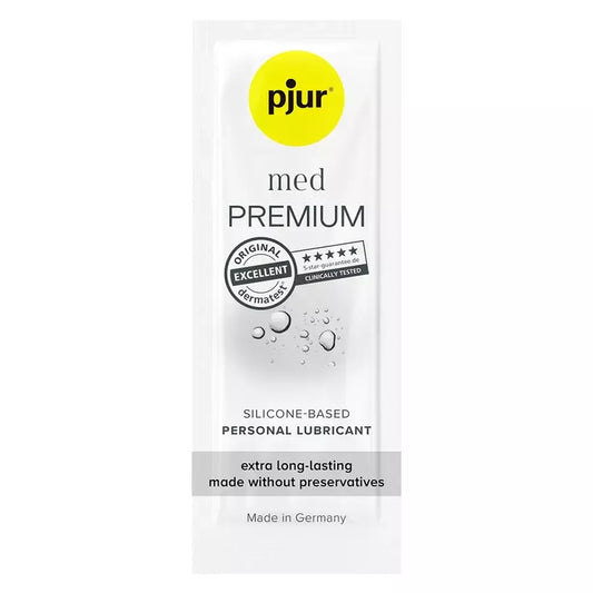 Pjur MED silikoninis lubrikantas, 1,5 ml – ilgalaikė, odai švelni formulė