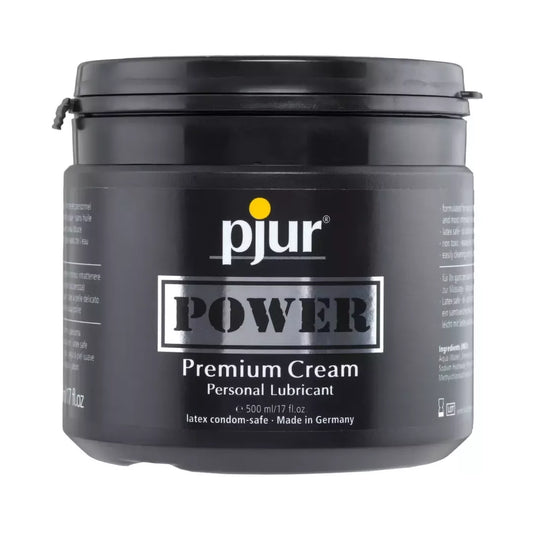 Pjur Power Premium Cream 500 ml – ilgai išliekantis hibridinis lubrikantas