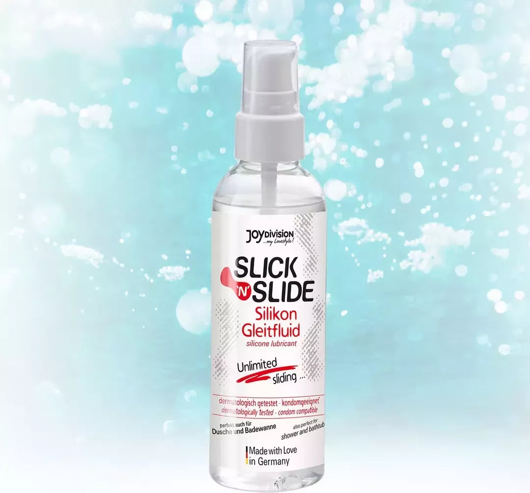 pjur SLICK'N'SLIDE silikoninis lubrikantas 100ml - Vandeniui atspari formulė