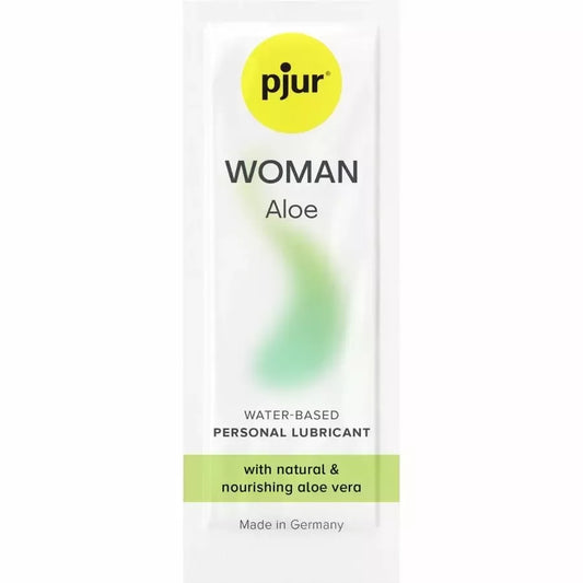 pjur Woman Aloe vandens pagrindo intymus gelis 2 ml – švelni formulė