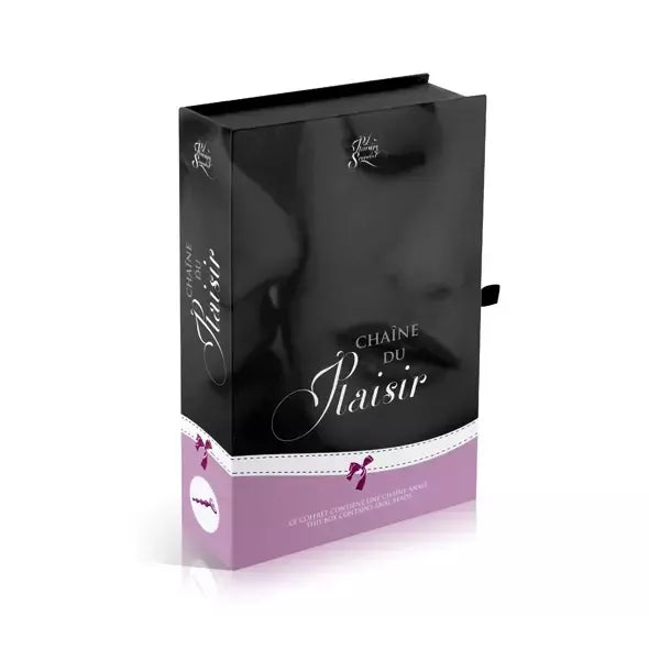 Plaisirs Secrets Anal Chain Purple silikono lankstūs analiniai rutuliukai, 26 cm