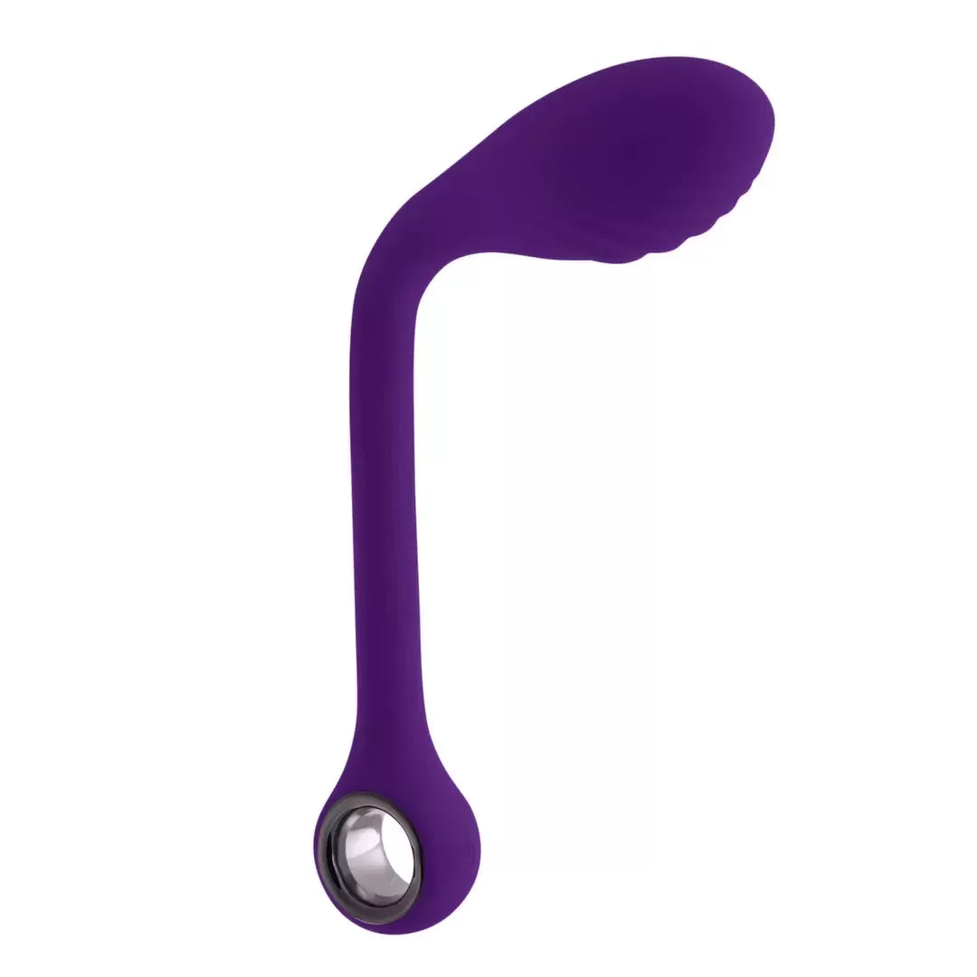 Playboy Pleasure Spot On lankstus vibratorius, Acai, 22,6 cm, silikoninis, USB