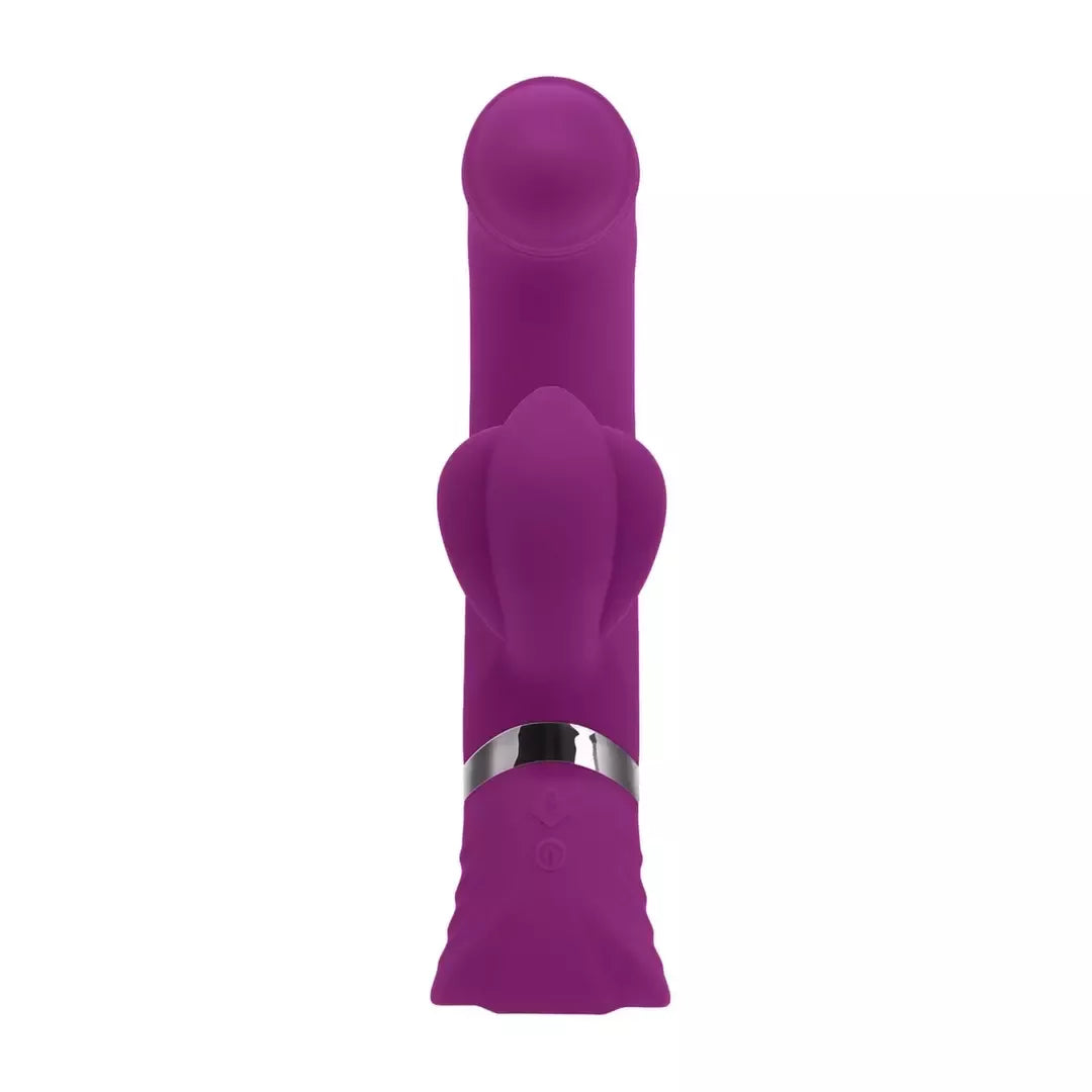 Playboy Pleasure Tap That violetinis vibratorius - 9 greičių lenktas silikoninis modelis