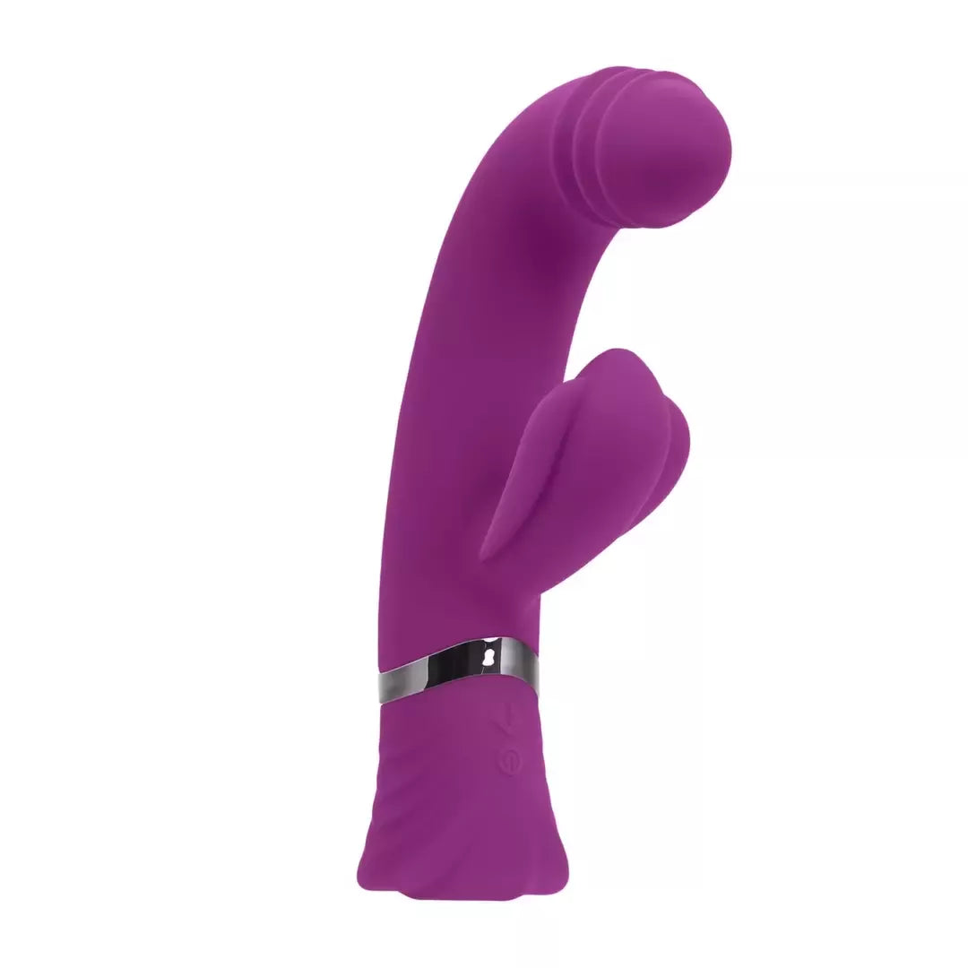 Playboy Pleasure Tap That violetinis vibratorius - 9 greičių lenktas silikoninis modelis